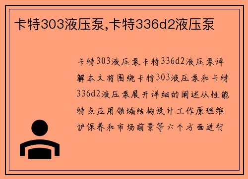 卡特303液压泵,卡特336d2液压泵